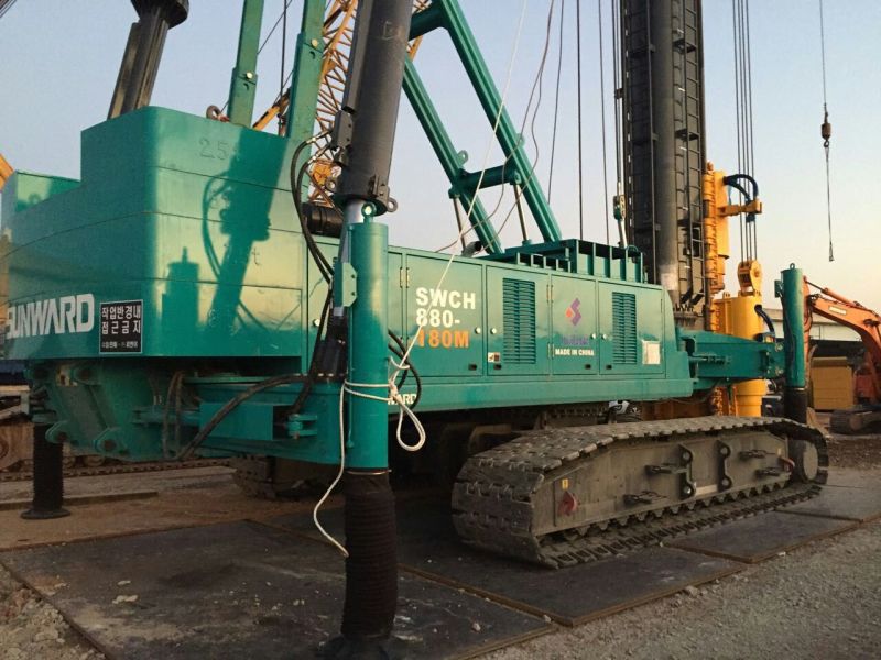 恒峰g22智能SWCH880-180M全液压履带桩机闪亮上岸韩国