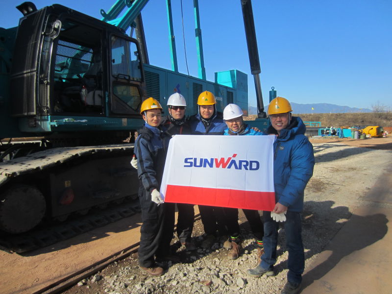 恒峰g22智能SWCH880-180M全液压履带桩机闪亮上岸韩国