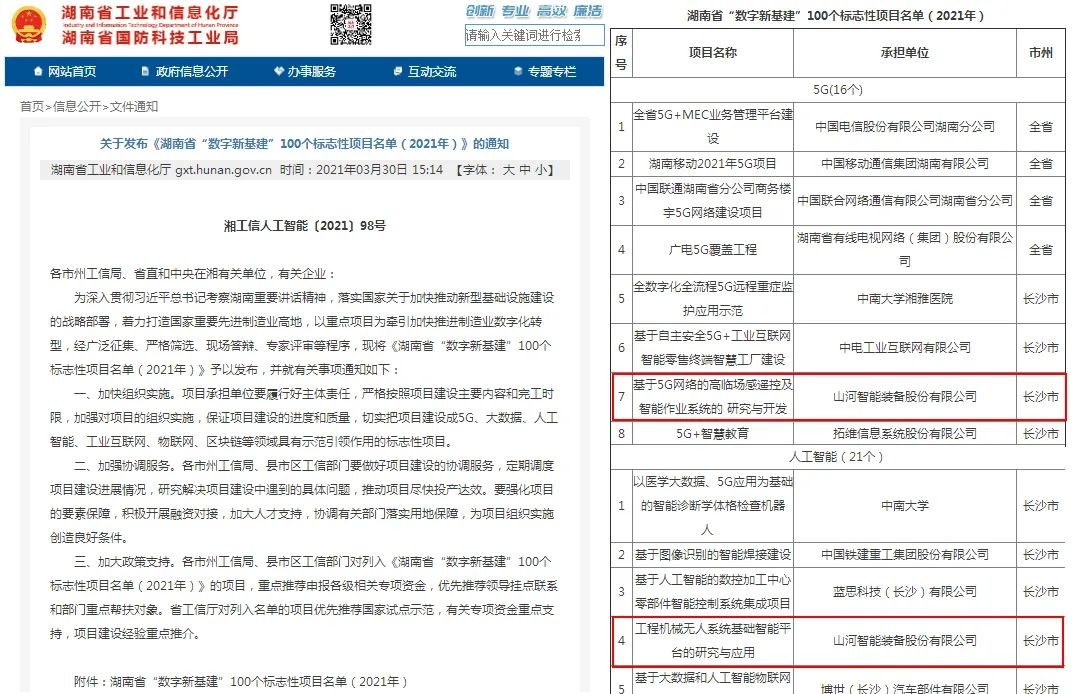 脱颖而出！恒峰g22智能两项目入选省级数字新基建标志性项目