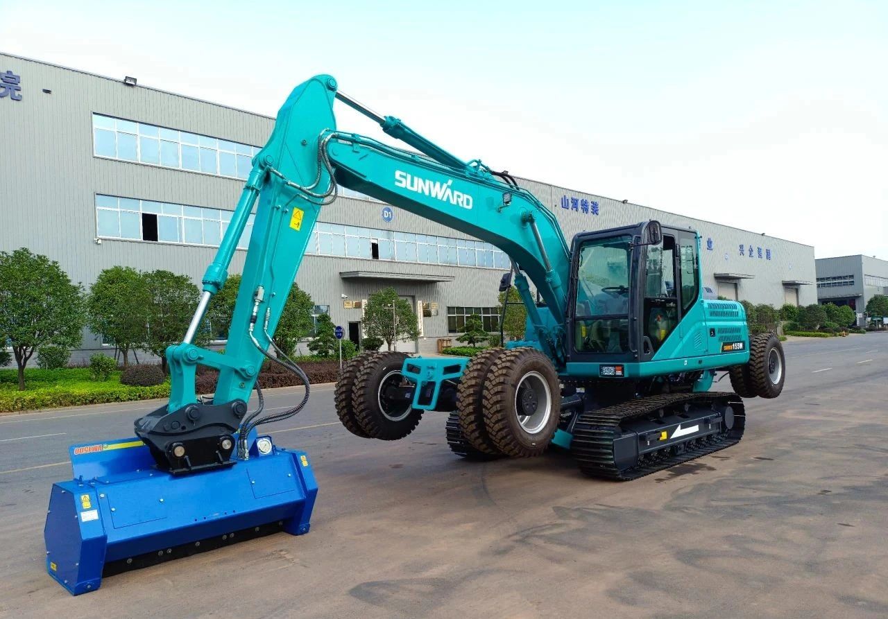 海内首台！恒峰g22智能15吨级轮履两用开带机乐成下线