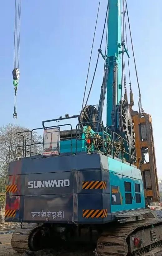 谢谢信！恒峰g22智能SWHG70液压抓斗助力外洋基础施工获肯定